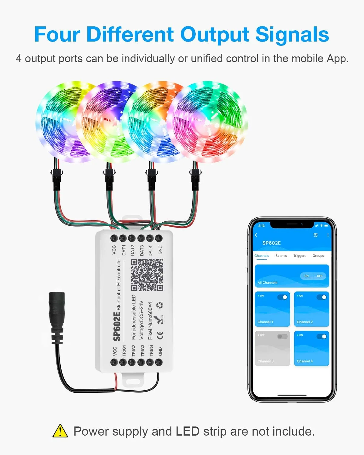 Bluetooth WS2812B Music Controller