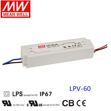 LPV-60-12，Meanwell LPV-60-24，Meanwell电源
