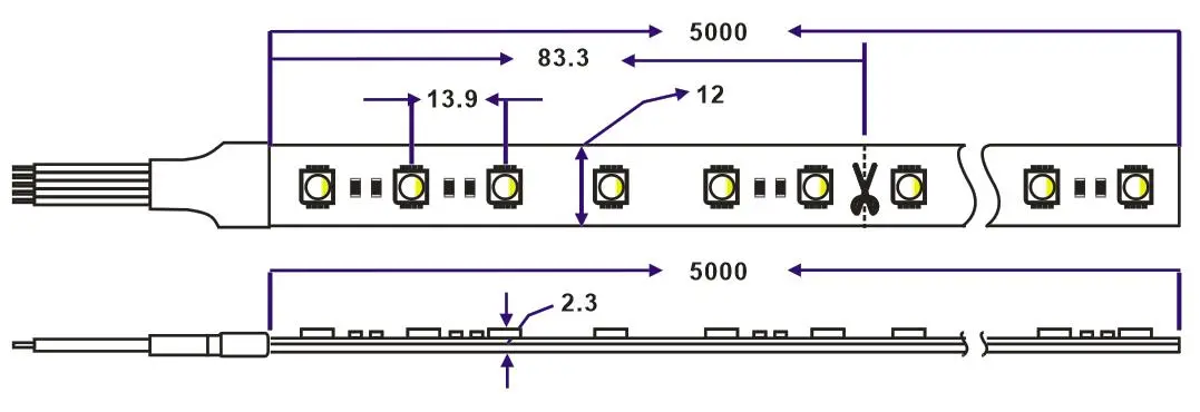 5050 best led rgbww strip lights