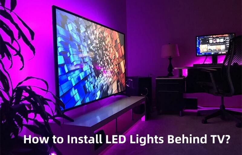How to install led strip on the back of the tv? Hanron lighting