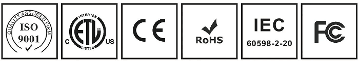certificate of 224ledm 2216 dim to warm led strip light