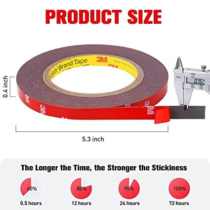 red 3m adhesive tape for led strip