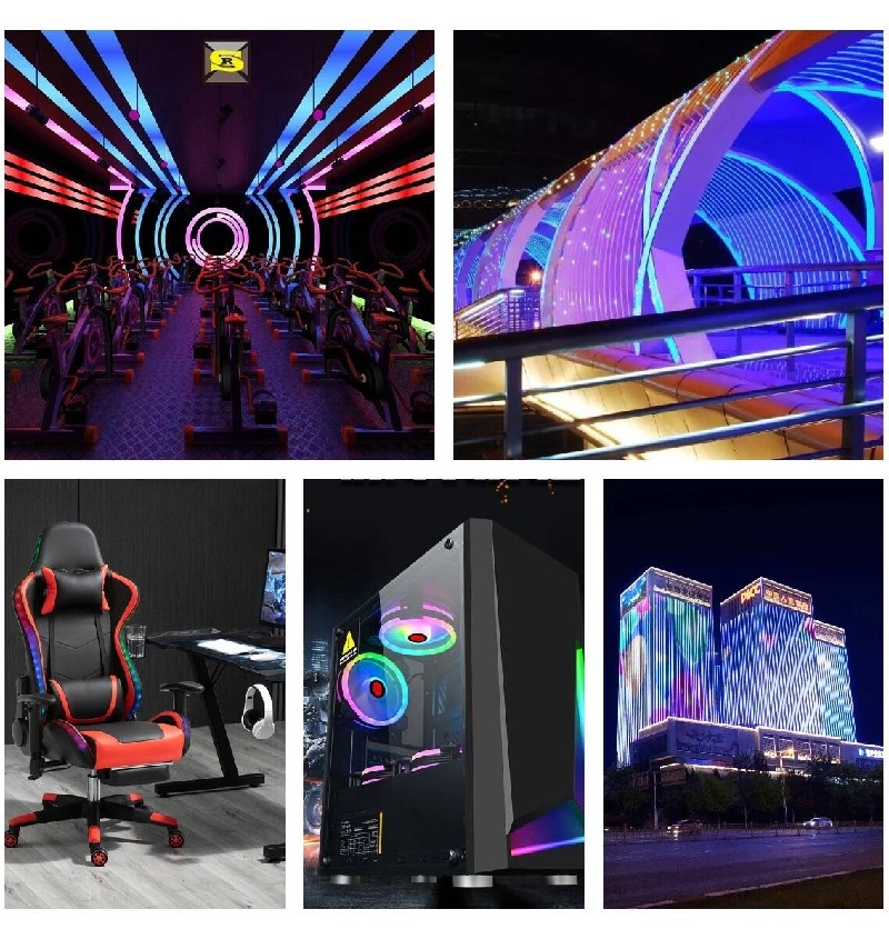rgb cob led strip light application