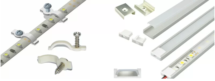 various mounting options can provide additional security and stability for LED strip installations