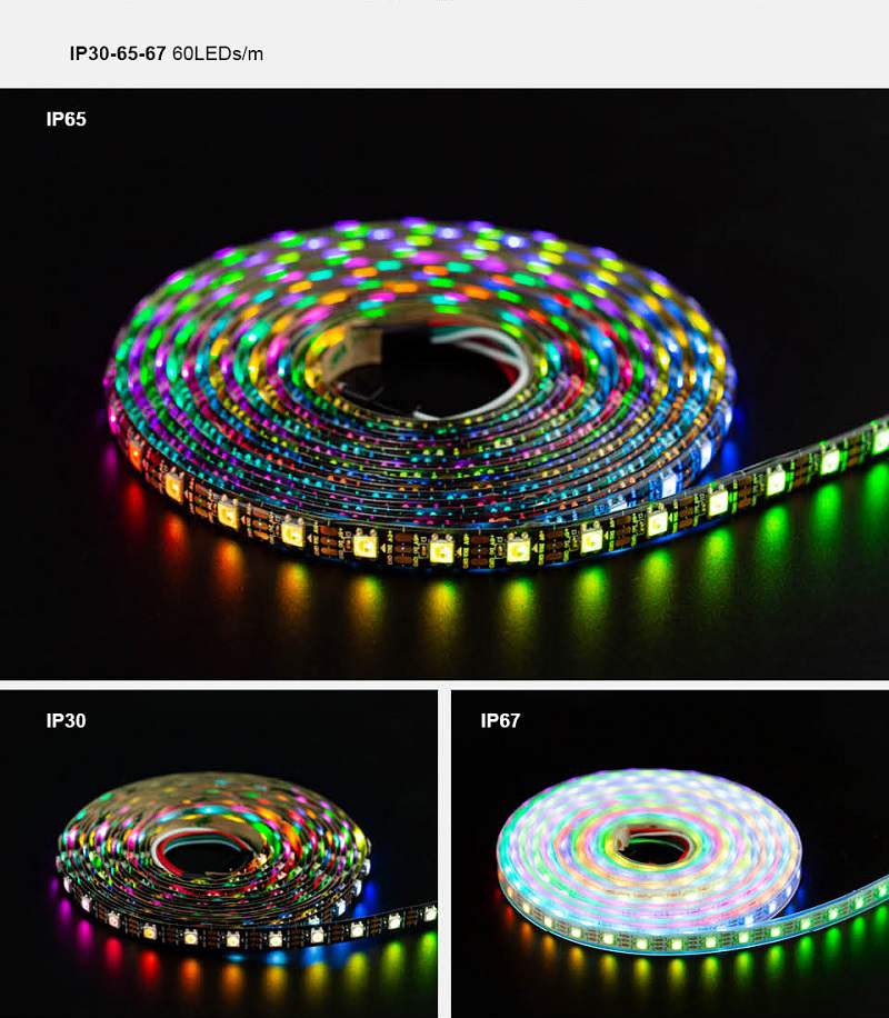 picture of addressable sk6812 rgbw led strip light