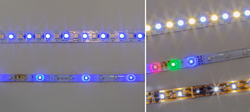 Aging or faulty components of led strip