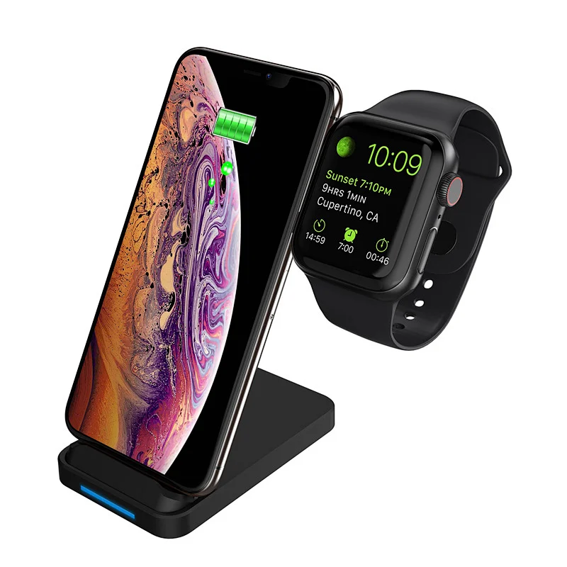 Qi Phones/iWatch 2 in 1 Stand wireless charger