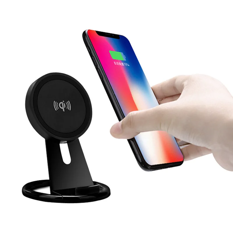 2019 new ideas eco friendly wireless charger Adjustable height phone wireless charging holder