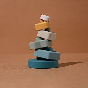 シリコン赤ちゃんのあいだジェンガ堆积楽楽児童早教积木シリコン玩具赤ちゃんマウスガードの