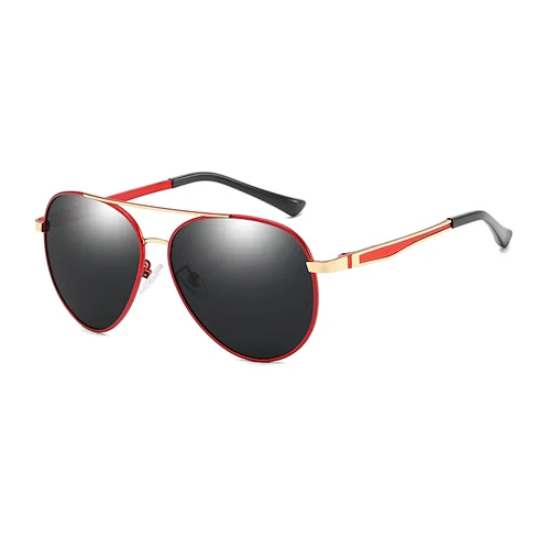 Fashion Custom Metal Pilot Colorful Frame Spring Hinge Sun Glasses Sunglasses