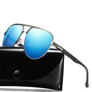 Fashion European Luxury Polarized PC Custom Logo Women Men Metal Sunglasses