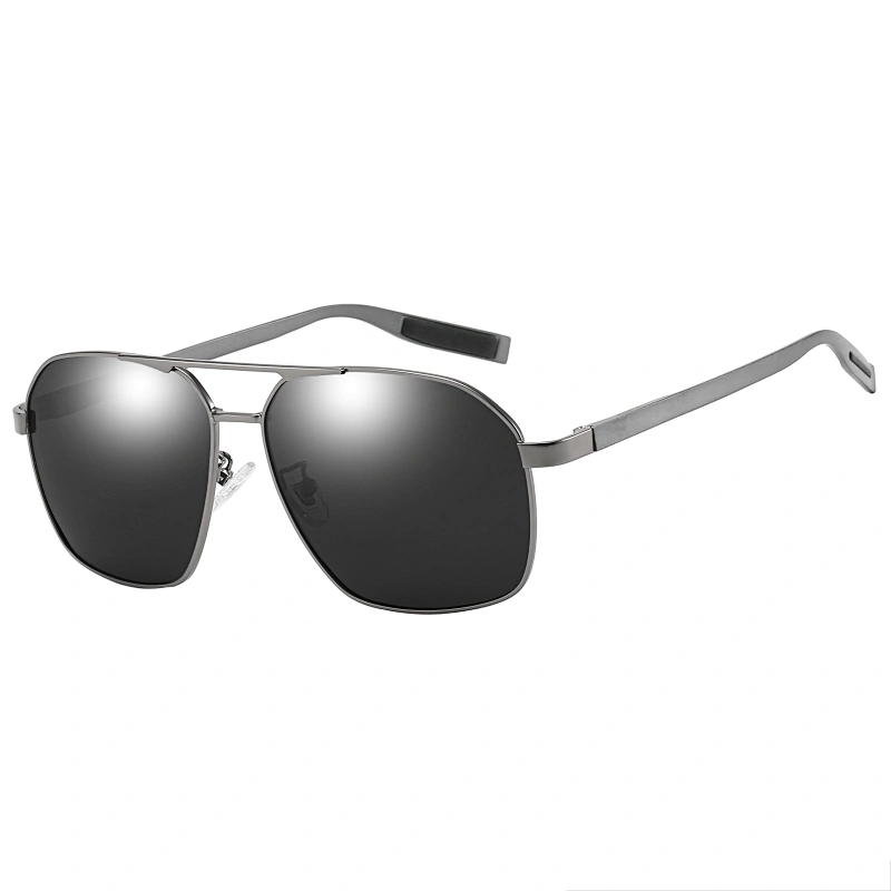 Fashion Custom Logo Metal Square Frame UV400 Lens Sunglasses Sun Glasses For Men
