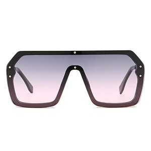 Fashion Custom Logo Unisex PC Square One Piece Frame Sun Glasses Sunglasses
