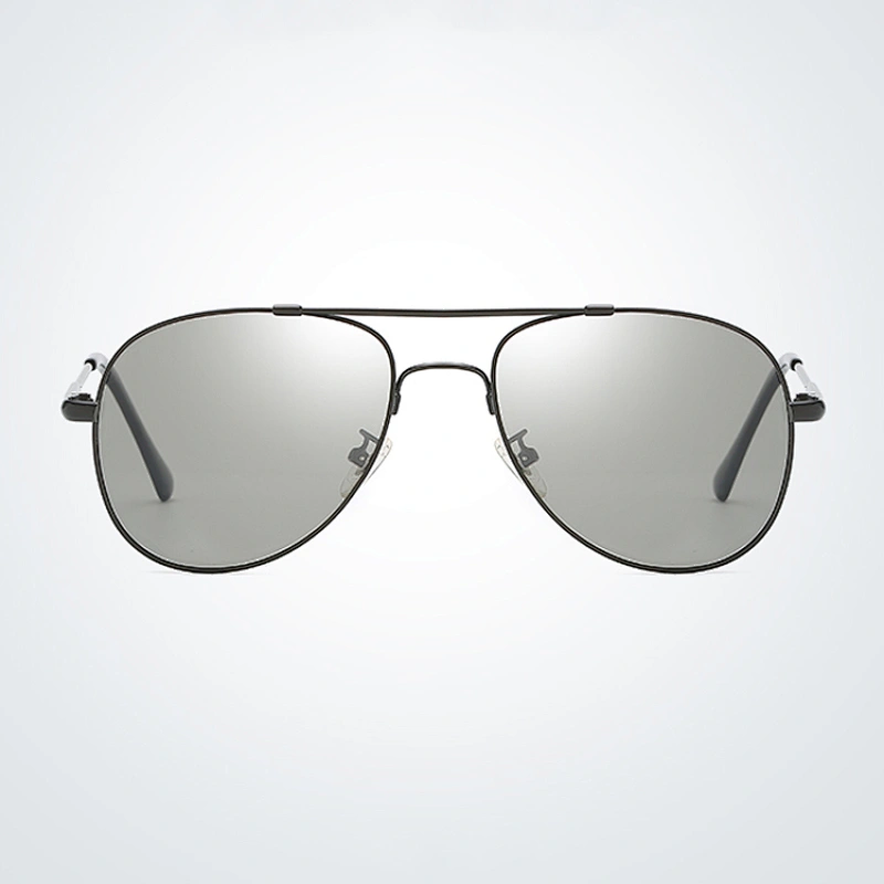 Ready Stock Luxury Black Color Metal Aviation Frames Double Bridge Man Sunglasses
