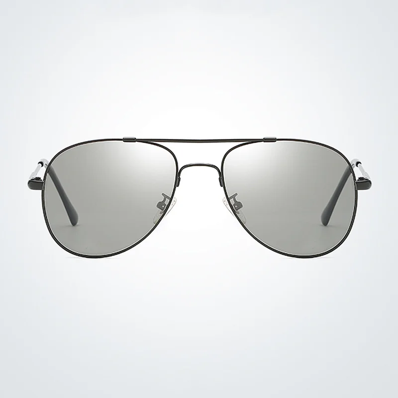 Ready Stock Luxury Black Color Metal Aviation Frames Double Bridge Man Sunglasses