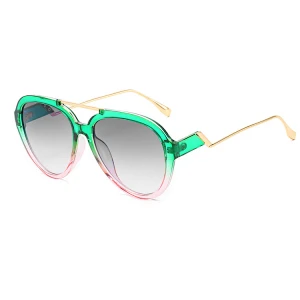 New Arrival Double Bridge Fashionable Pilot Metal Frame Hd Polarized Sunglasses