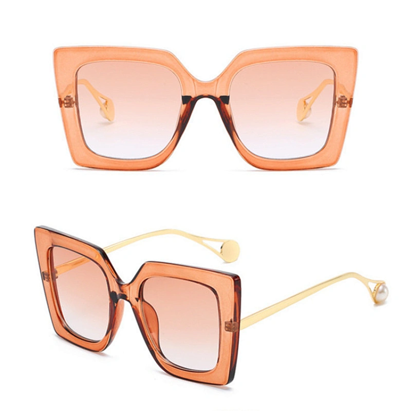 Wholesale Transparent Clear Pc Big Frame Sun Glasses Sunglasses