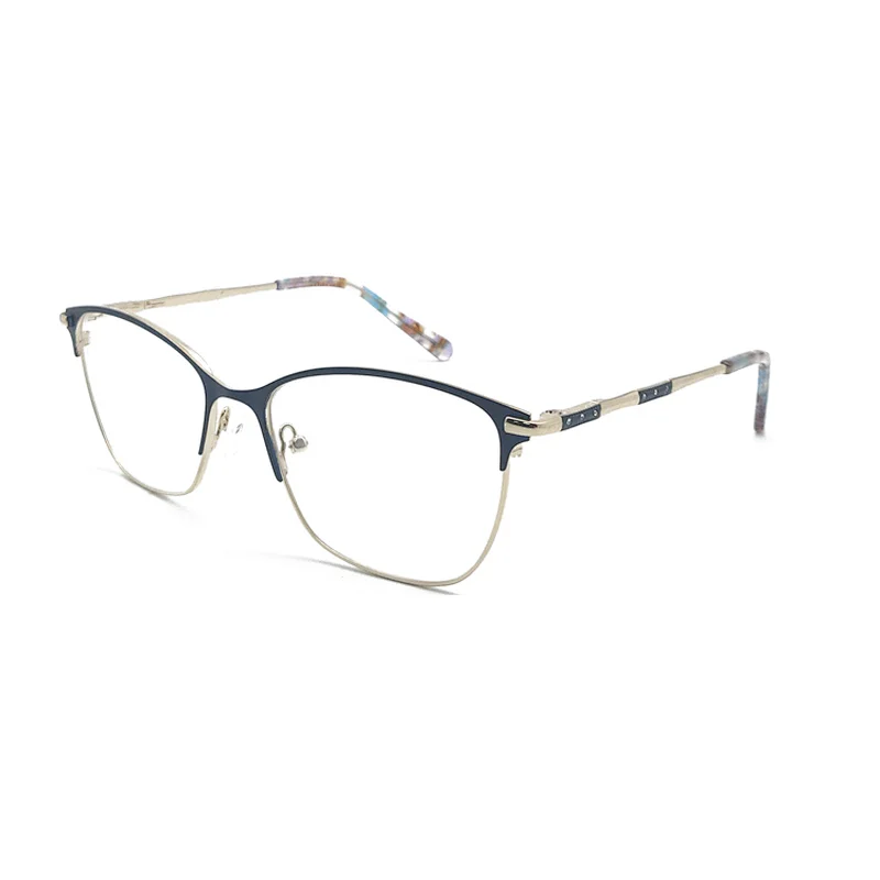 Custom Fashion Design Trial Metal Eye Glasses Optical Frame for Myopia