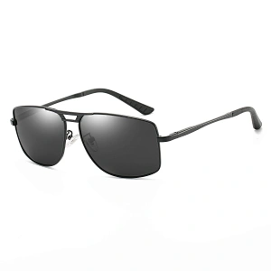 High Quality Custom Mens Metal Square Frame UV400 Lenses Sunglasses Sun Glasses
