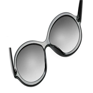 Professional Round Retro Ladies Gentlemen Transparent Frame Sunglasses Sun Glasses
