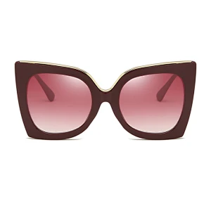 Factory Direct Supply Leopard Big Glasses Frames Uv400 Sunglasses