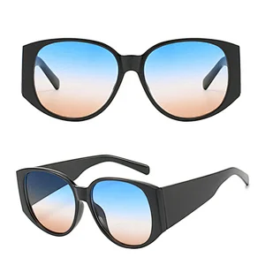 Hot Selling Wide Temple Cheap Eye Sun Shades Glasses Sunglasses