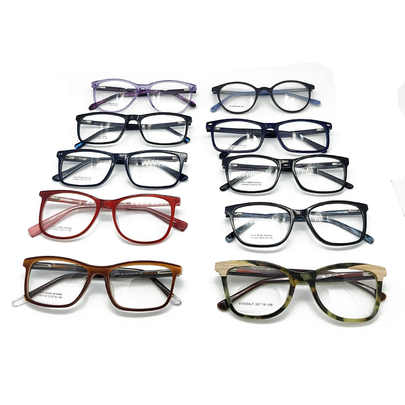 Wholesale Low Price Styles Size Colors Delivery Randomly Optical Glasses Acetate Eyeglasses Frame