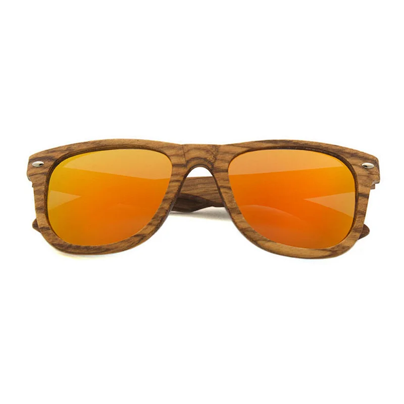 Custom Logo Fashionable Polarized Lens Wooden Glasses Frames Sunglasses