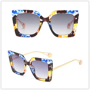 Wholesale Transparent Clear Pc Big Frame Sun Glasses Sunglasses