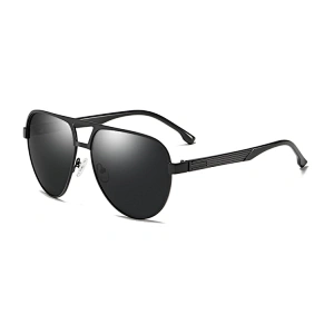 Fashion European Luxury Polarized PC Custom Logo Women Men Metal Sunglasses
