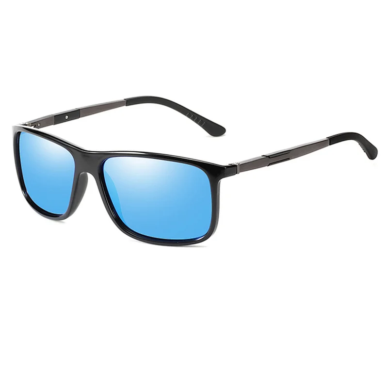 Wholesale Fashion Rectangle Aluminum PC Polarized Sunglasses Sun Glasses