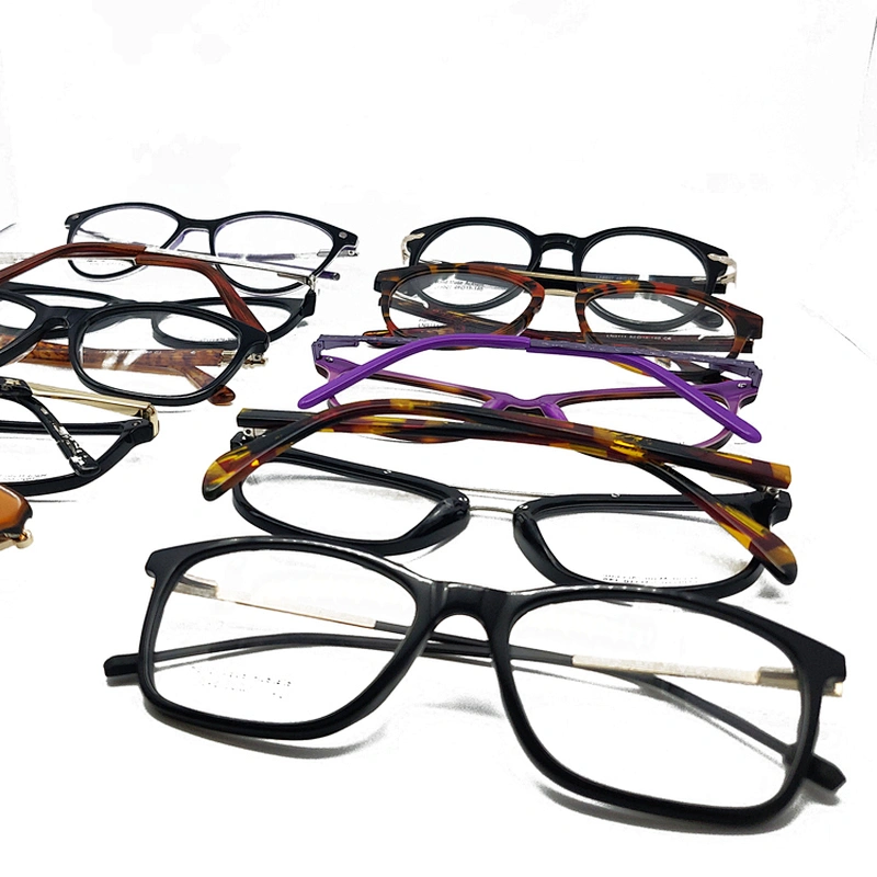 Factory Size Colors Delivery Randomly China Promotional Acetate Spectacles Eye Glasses Optical Frames