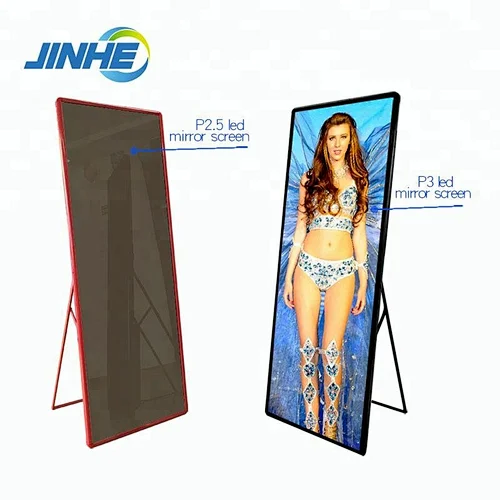 Ultra Thin LED Screen Indoor Advertising P3 Poster Stand LED Video Display