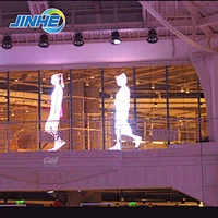 Outdoor Digital  Decorative LED Video Wall Large LED Transparent Screen Display