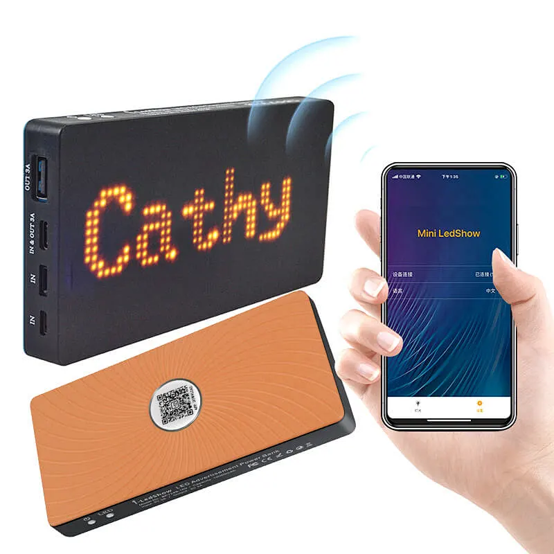 Charging power bank with led light power bank led