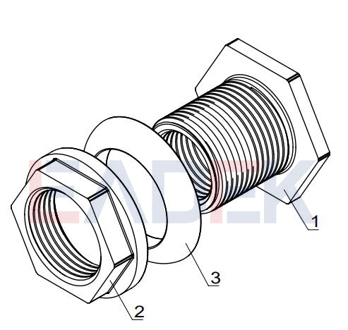 Stainless Steel Tank Fittings Drawing