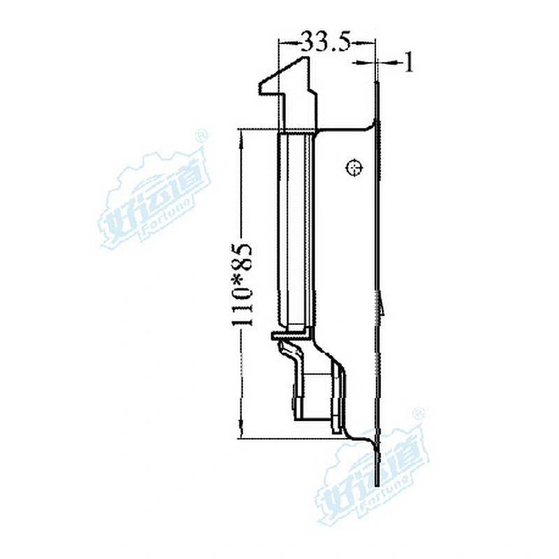 Folding t handle latch, Truck tool box lock, Panel latches flush from China Manufacturer