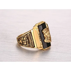 European and American Winds Of 1973 Walton Champion Gold Stainless Steel Men's Ring