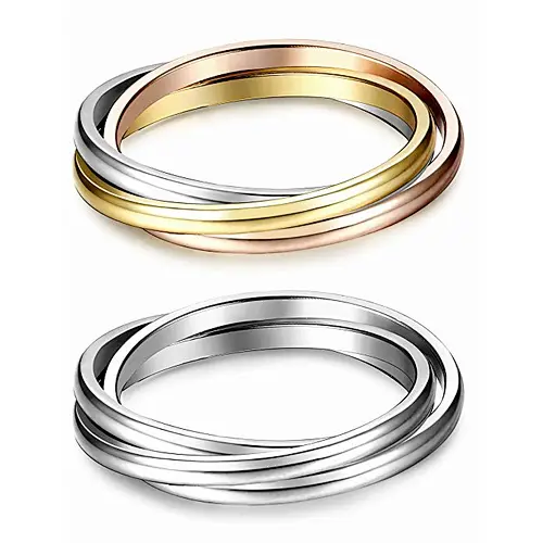 Triple Interlocked ring