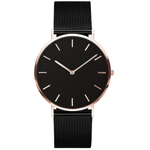 Factory wholesale Custom Logo 316L Stainless Steel Mesh strap luxury Quartz watch