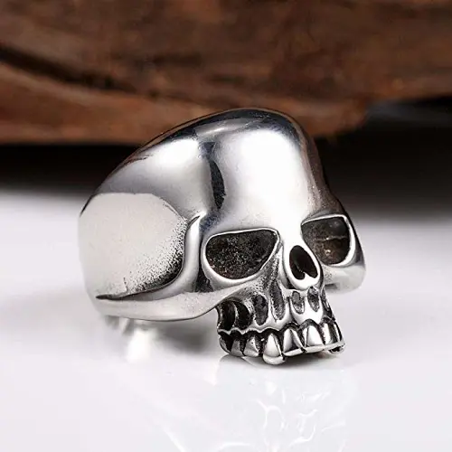 stainless skull ring