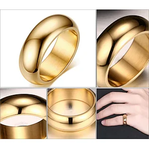 Factory price multi colors custom logo simple gold ring designs without diamond for Men