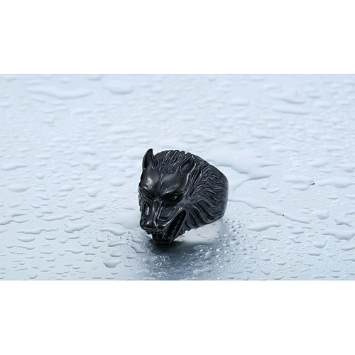 men's Wolf  ring