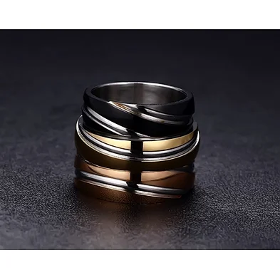 JMY New product titanium wedding silver ring for men