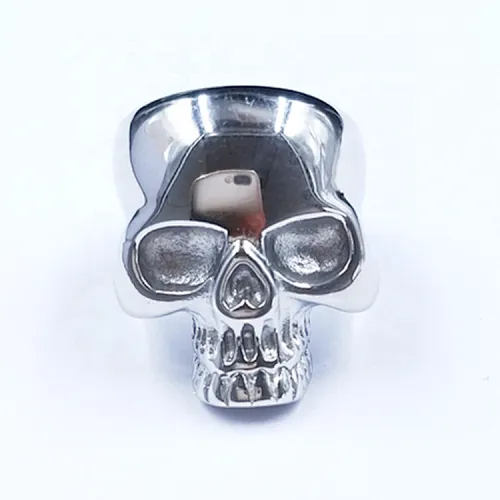 stainless steel ring skull
