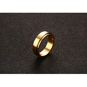 JMY Factory direct sales 6MM Rotatable 316l stainless steel finger couple ring fashion