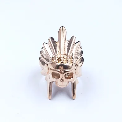 Wholesale The Mister Indian Chief Ring Stainless Steel Ring Jewelry New Gold Penacho Ring Designs For Men
