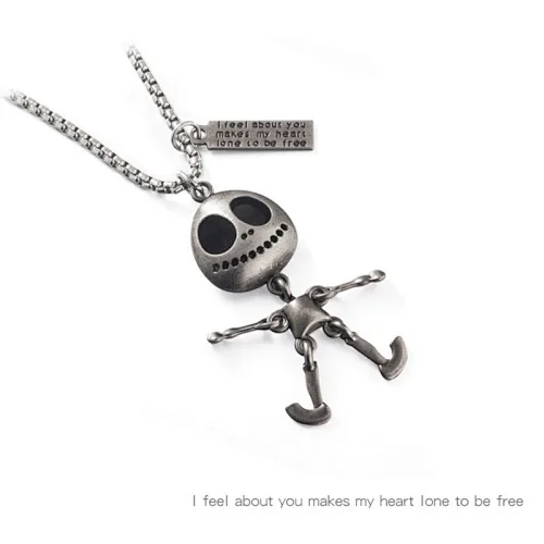 Alien pendant necklace