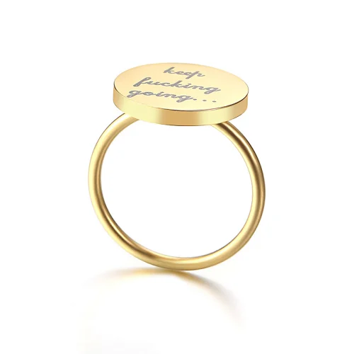 Factory wholesale Custom letter fashion simple ring women wedding