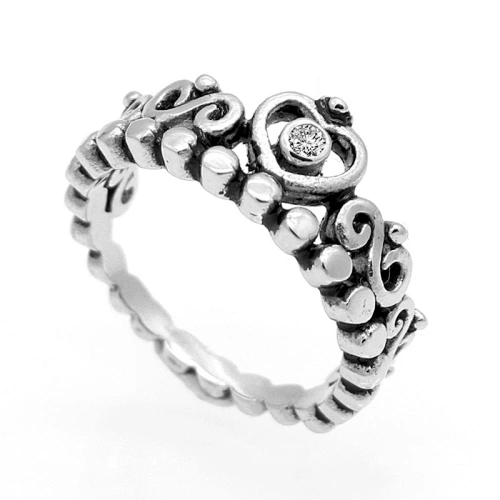 Handmade 925 Sterling Silver Crown Ring